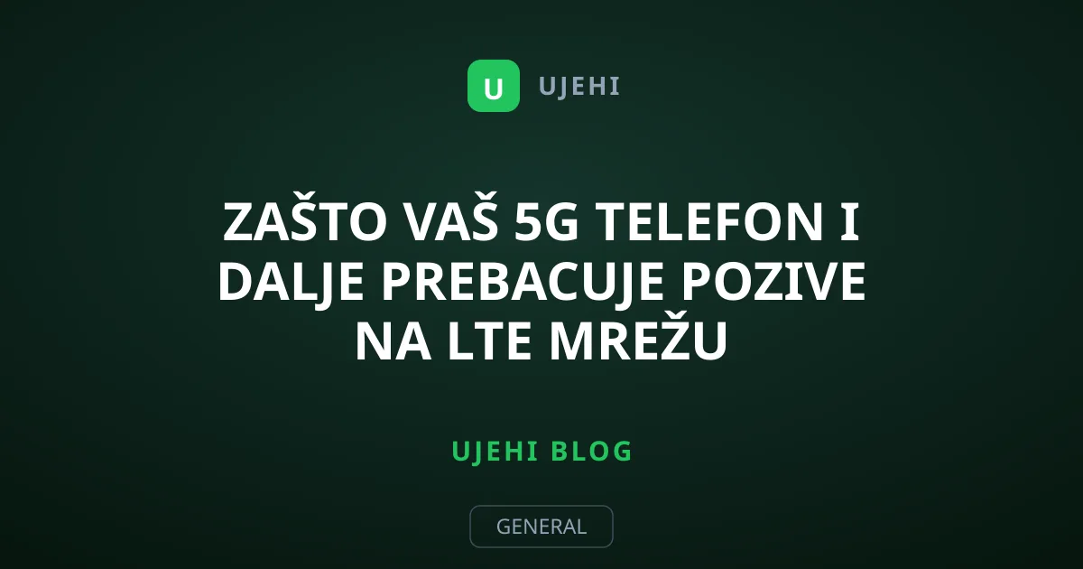 Zašto vaš 5G telefon i dalje prebacuje pozive na LTE mrežu